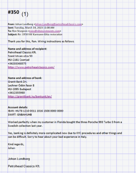 Wire instructions for Petrolhead Classics